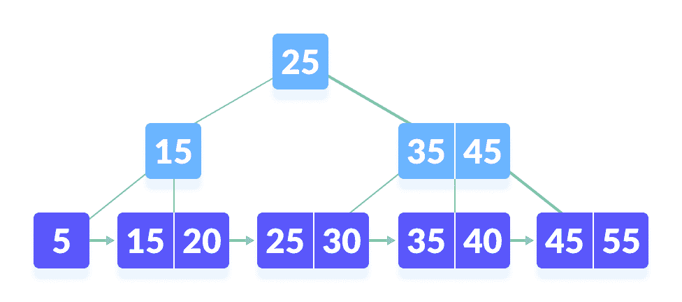 B+ tree search B+ tree search