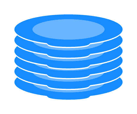 Pile of plates act as a stack a stack of plates is a good representation of stack data structure as you can only take out a plate from the top and put a plate on top of the other plates